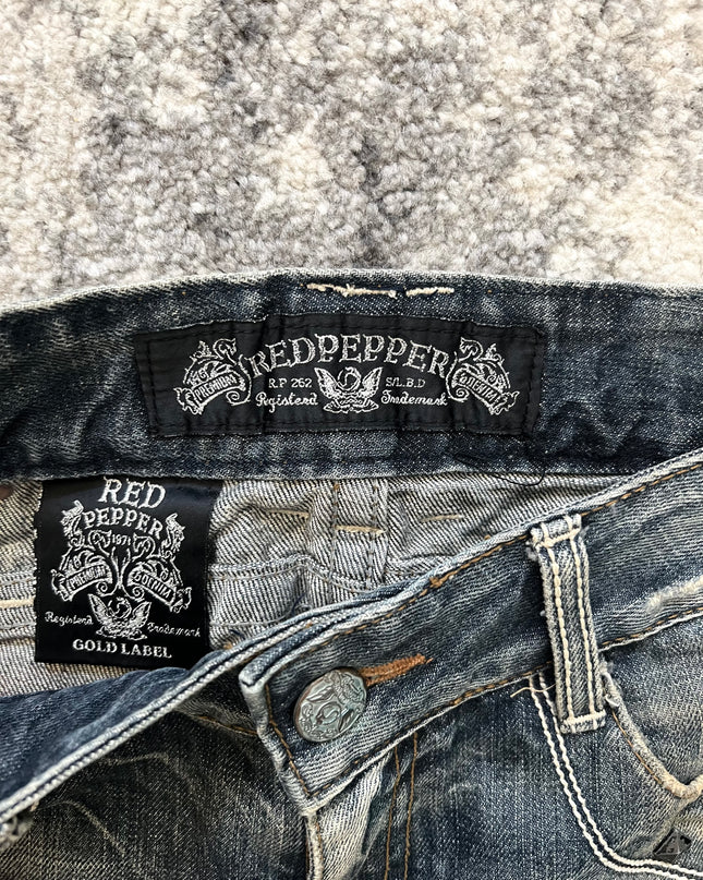 RED PEPPER MUDWASH DENIM 