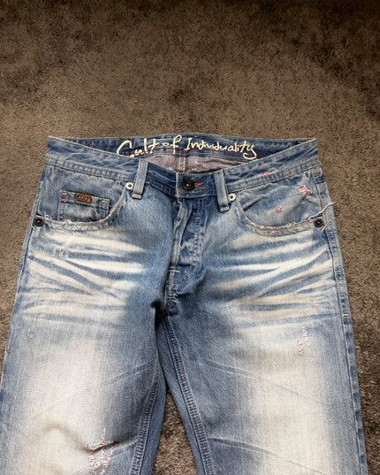 CULT OF INDIVIDUALITY "SCARRED YOUTH" DENIM