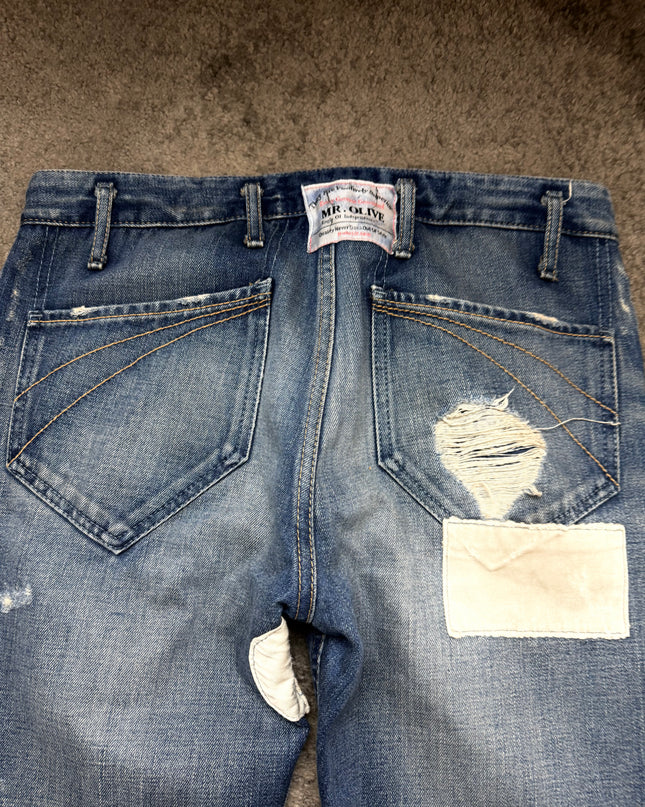 MR OLIVE "REPAIRED SIGNAL" DENIM