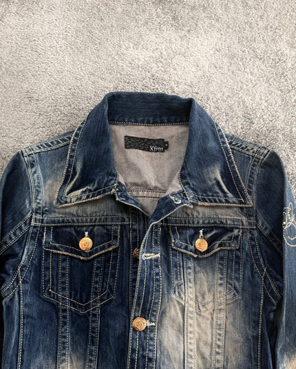 XFRM "SUNFADE TRUCKER" DENIM JACKET (S-M)