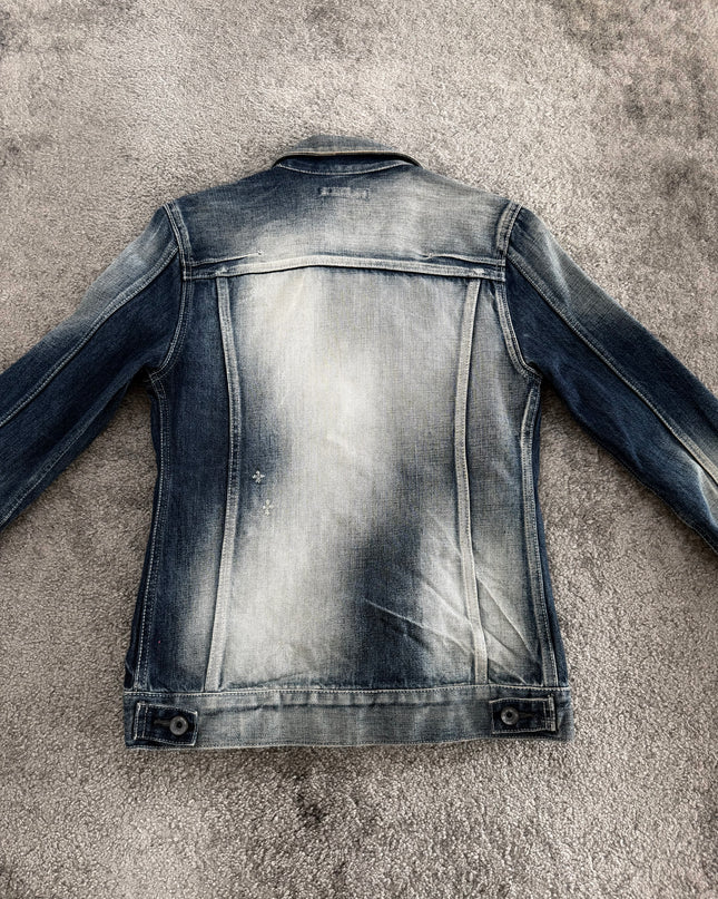 FUGA "ASH FADE RIDER" DENIM JACKET (S)