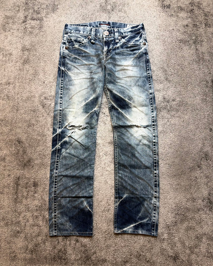 BLUE WAY "WORN SILENCE" DENIM