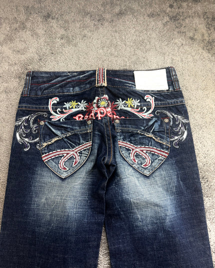 RED PEPPER "MIDNIGHT BLOOM" DENIM (S)