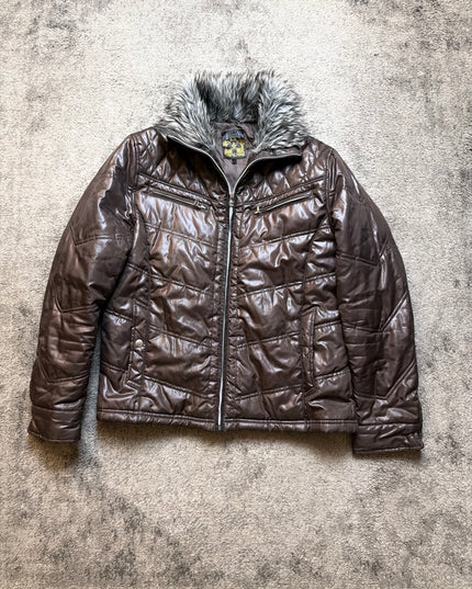 SPINASH "BURNT LEATHER" PUFFER