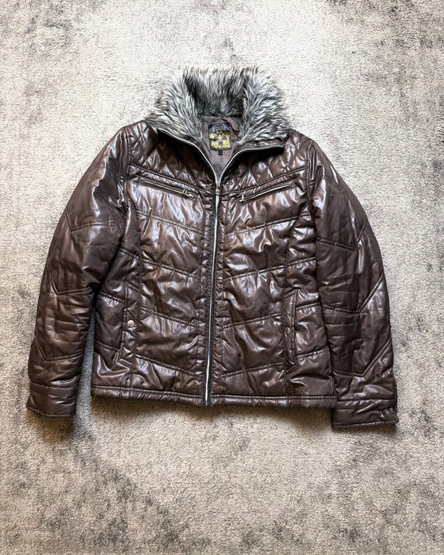 SPINASH "BURNT LEATHER" PUFFER