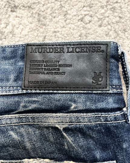 MURDER LICENSE "BLEACHED SPINE" DENIM