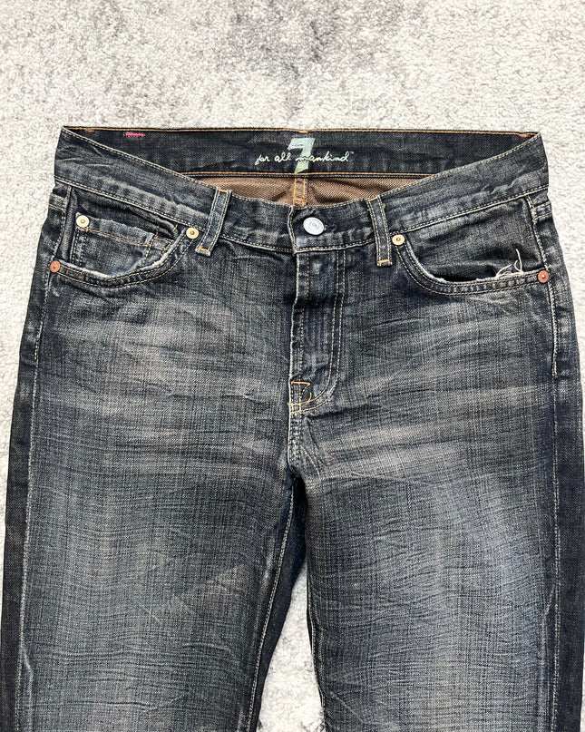 7 FOR ALL MANKIND "SHADOW WASH" DENIM