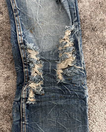 GLAD NEWS "CRASH DISTRESS" DENIM (M)