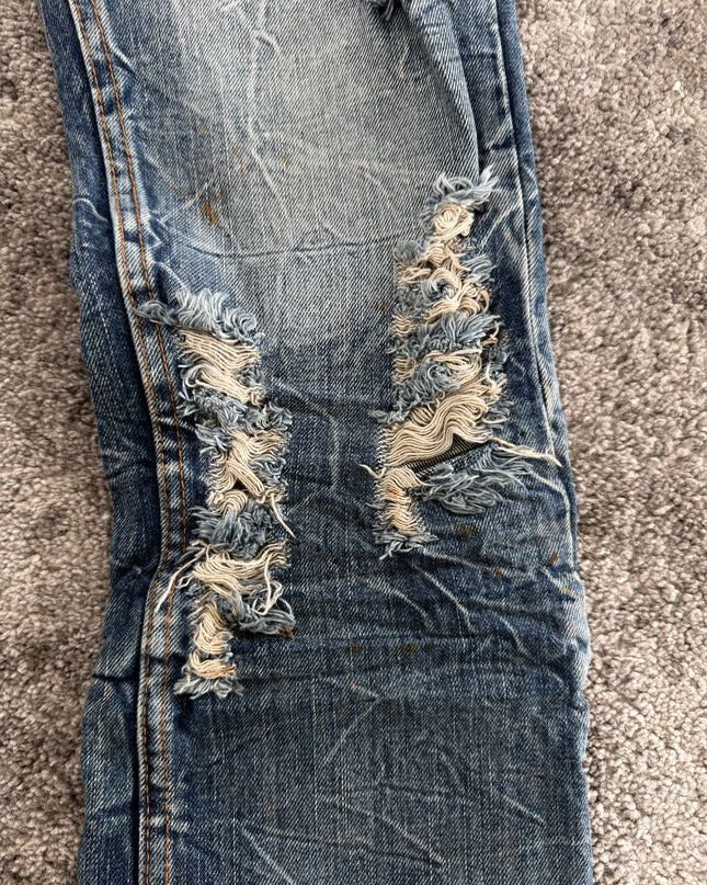 GLAD NEWS "CRASH DISTRESS" DENIM (M)