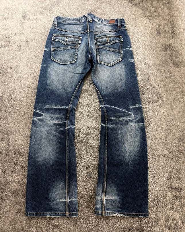 NICOLE CLUB "CROSS FADE STITCH" DENIM (M)