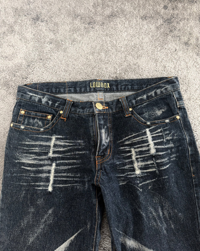 LOWBOX "SCRATCH FLARE" DENIM (M)