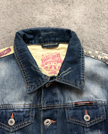 SEABAR "SUNFADE INDIGO" DENIM JACKET (M)