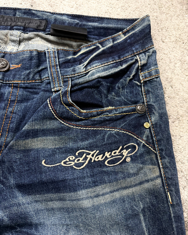 RED PEPPER X ED HARDY "REBEL FLAME" DENIM