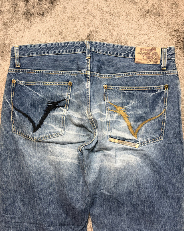 DRAGONSPIRAL "FADED UNIVERSE" DENIM XL