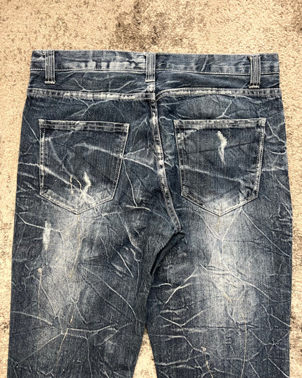 NYLAUS "SPLATTER STATIC" DENIM