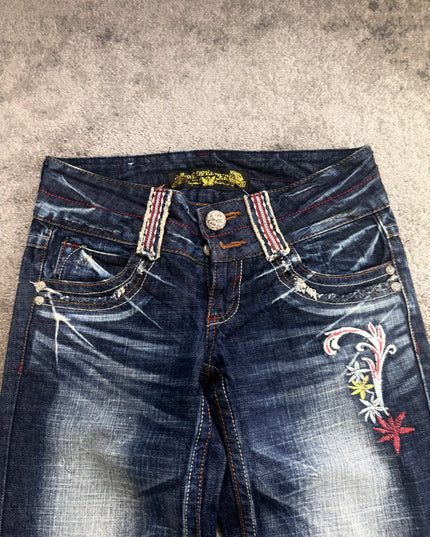 RED PEPPER "MIDNIGHT BLOOM" DENIM (S)