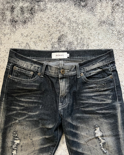 BEAST DISTRESSED DENIM