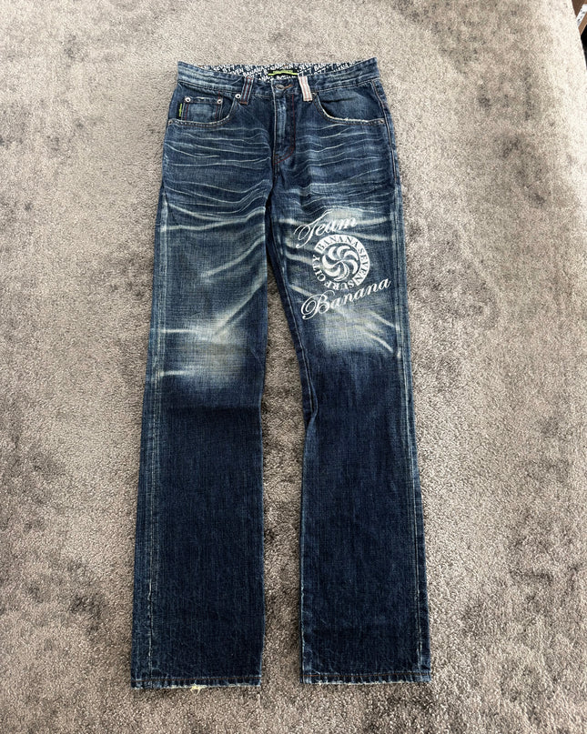 BANANA SEVEN "SCRIPT FADE" DENIM (S)