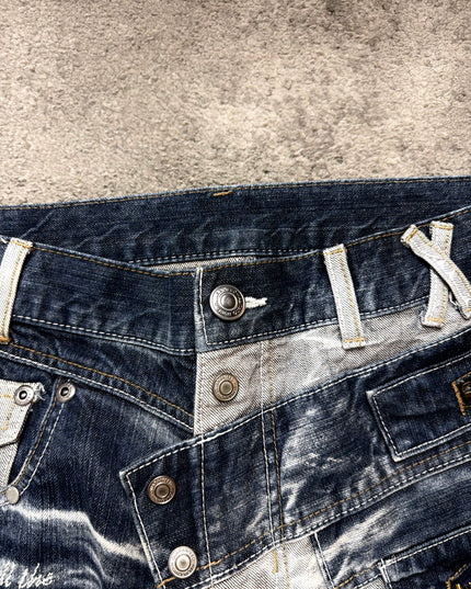 HEISEI "MULTI-ZIP PANEL" DENIM