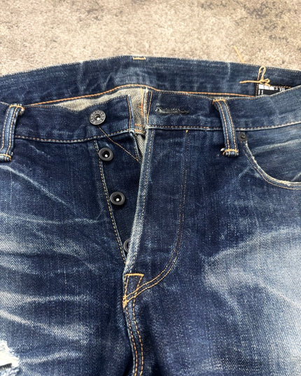 3BLACK "MIDNIGHT SCAR" DENIM (M)