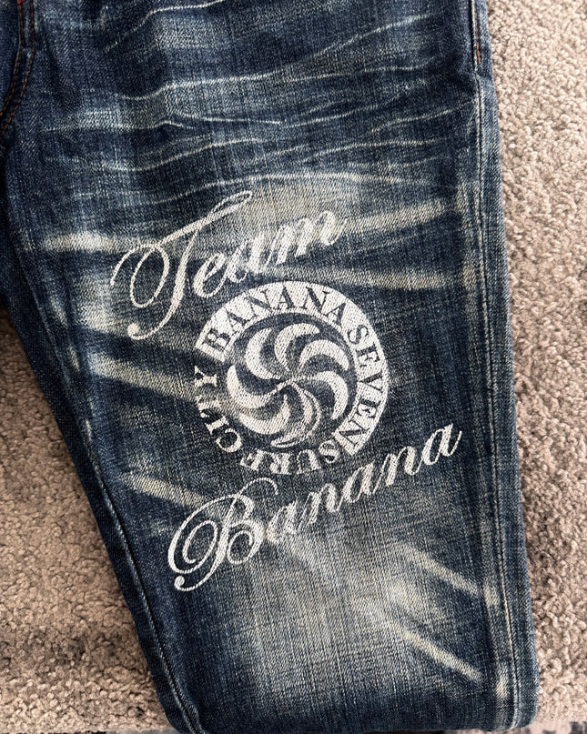 BANANA SEVEN "SCRIPT FADE" DENIM (S)