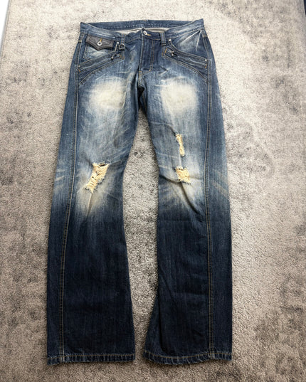 HIDEAWAYS "DISTRESSED REBEL" DENIM (M)