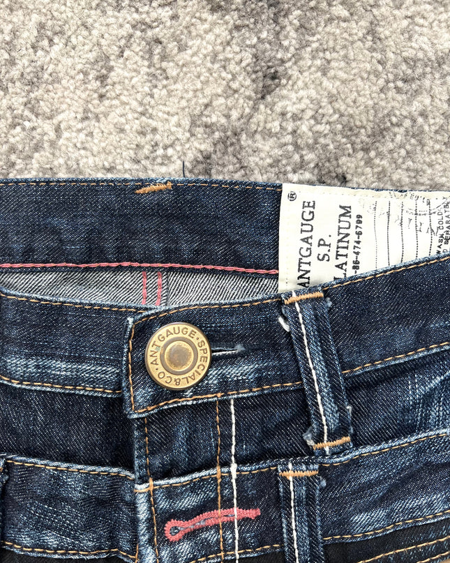 AVANTGAUGE "SYNTHETIC MEMORY" DOUBLE WAIST DENIM