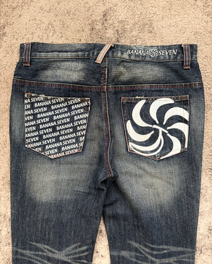 BANANA SEVEN "PSYCHE FADE" DENIM