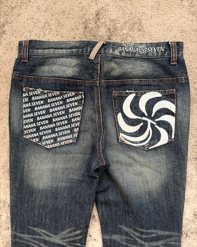 BANANA SEVEN "PSYCHE FADE" DENIM