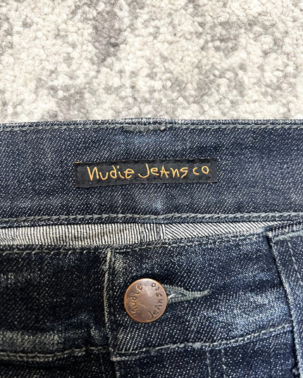NUDIE JEANS "DEAD SOUL INDIGO" SLIM FIT DENIM