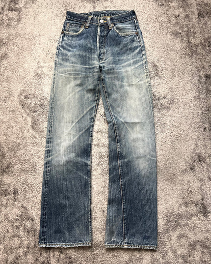 STUDIO D ARTISAN "SUNFADED INDIGO" DENIM