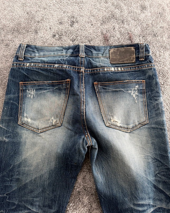 NUMBER ZERO "SUNFADE DAMAGE" DENIM (M-L)