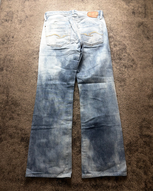 GOLD SIGN "WASHED" DENIM