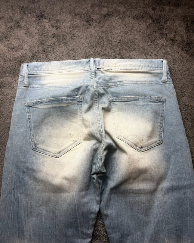 COOK JEANS "BLEACHED WOUNDS" DENIM (M)