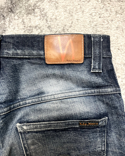 NUDIE JEANS "DEAD SOUL INDIGO" SLIM FIT DENIM