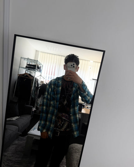 RUSS K "SKYLINE HOODED" FLANNEL (M)
