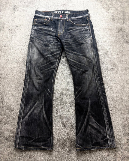 503 "BLACK FLARE" DENIM (S-M)