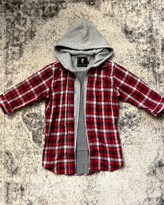 MURDER LICENSE FLANNEL HOODIE
