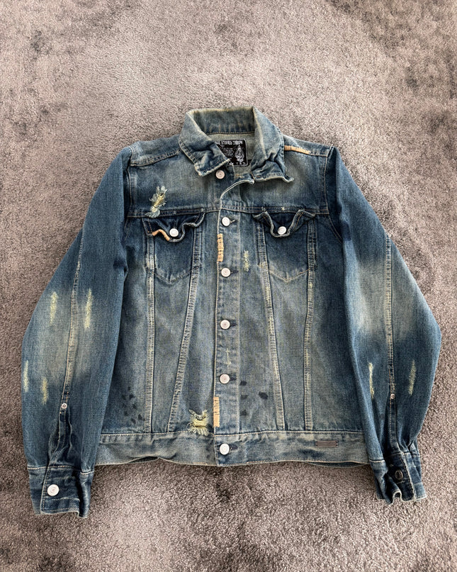 THREE STONES "DUST FADE" DENIM JACKET (S-M)