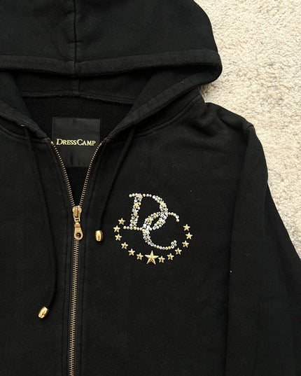 DRESS CAMP EMBELLISHED ZIP HOODIE