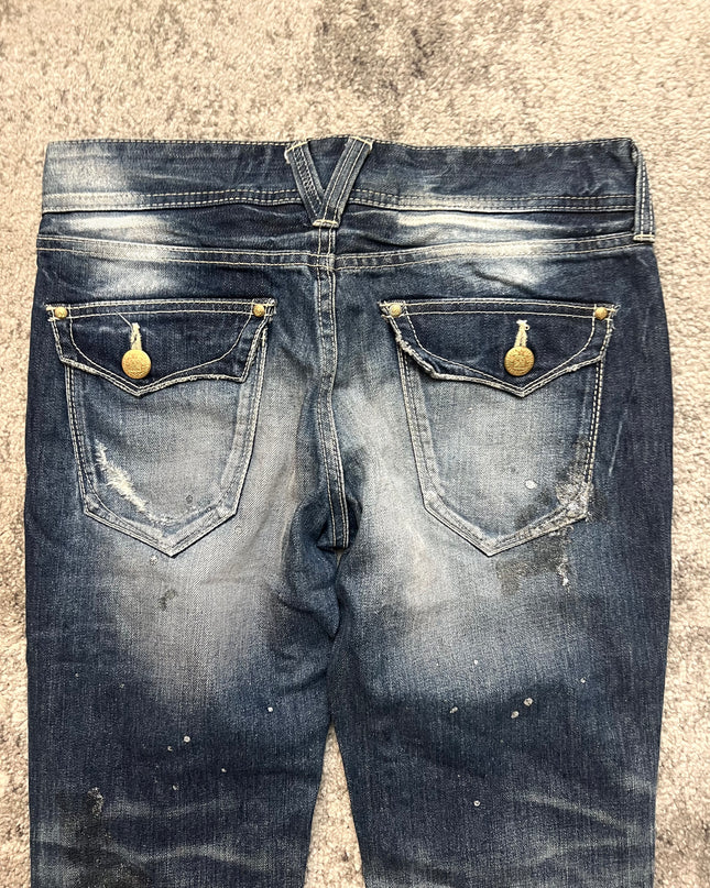 VANQUISH "DESTROYED INDIGO" DENIM