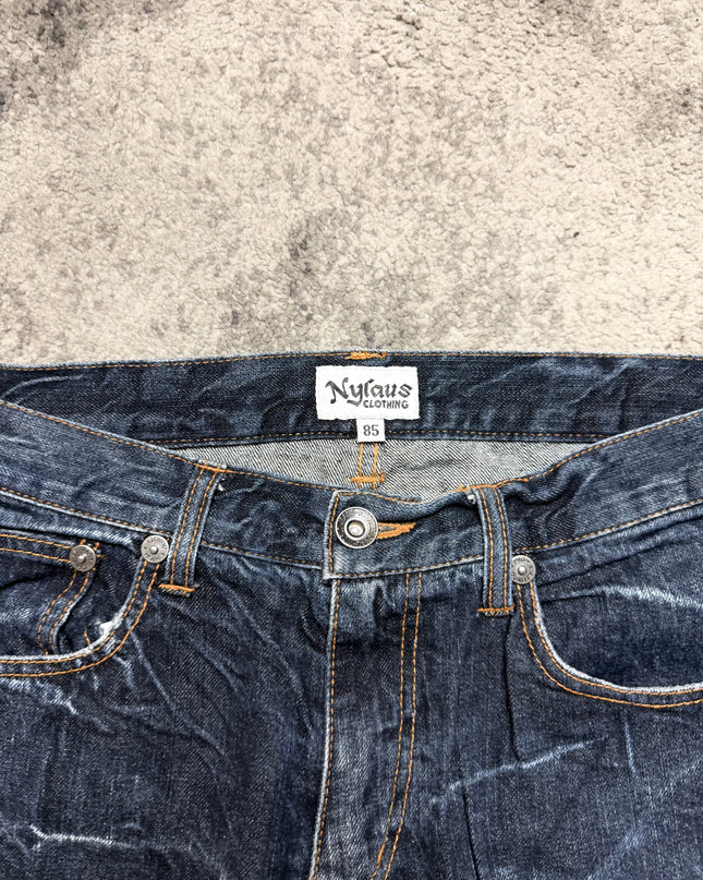 NYLAUS "CRACKED MEMORY" DENIM