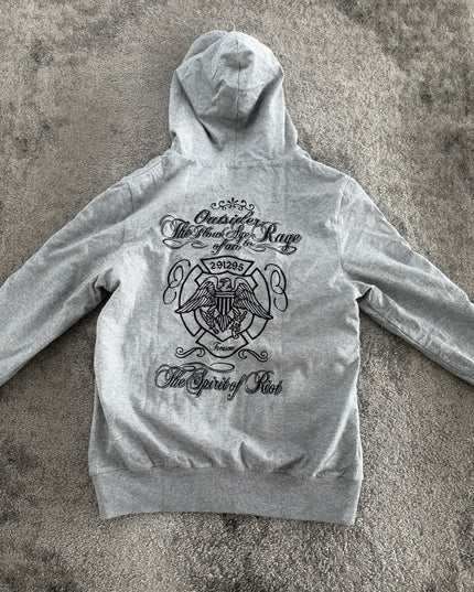 OUTSIDER "SHADOW MINIMAL" ZIP HOODIE (M)