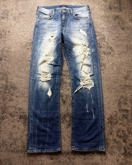VALMAN "DESTROYED INDIGO" DENIM