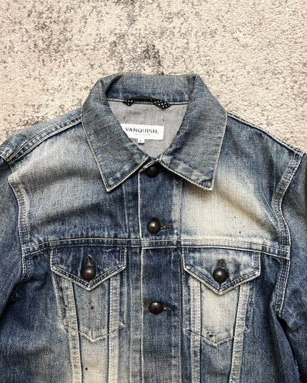 VANQUISH "BLEACH BURNT" DENIM JACKET
