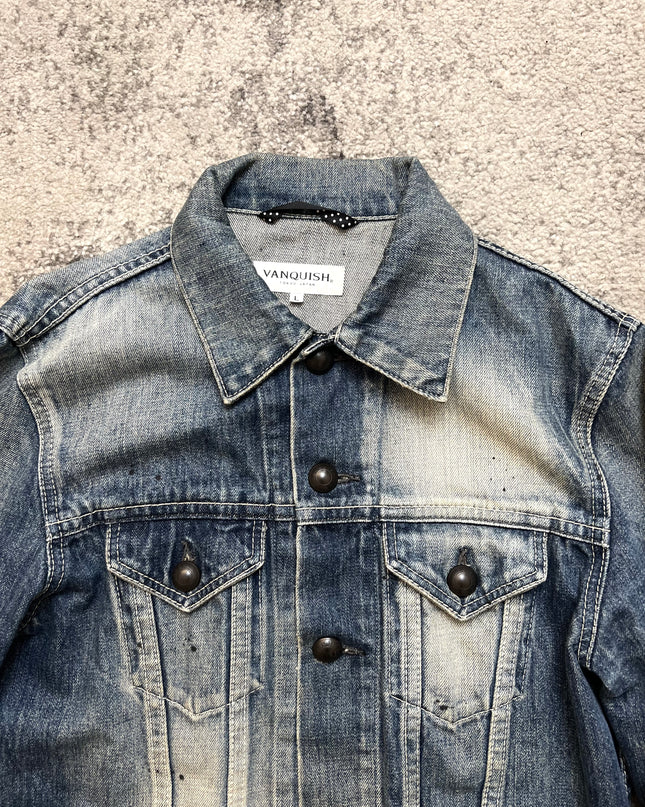 VANQUISH "BLEACH BURNT" DENIM JACKET