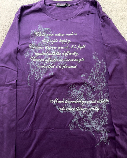 THRUXTON "PURPLE KNOWLEDGE" LONGSLEEVE (L)