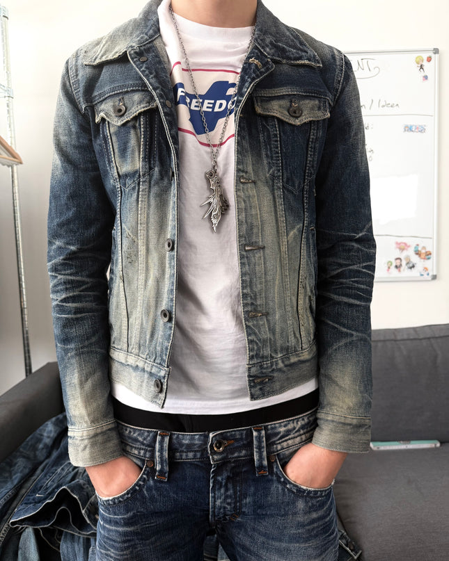 FUGA "HEAVY WASHED INDIGO" DENIM (S)