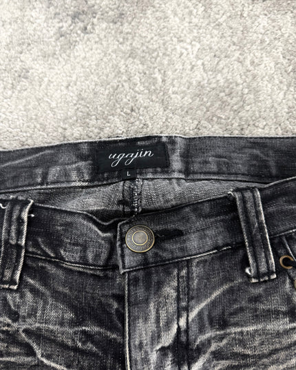 UGAJIN "SHADOW WASH LACE" DENIM (M)