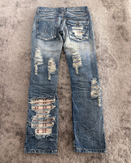 GLAD NEWS "CRASH DISTRESS" DENIM (M)